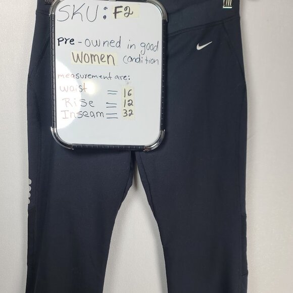 Nike Women's Black Dri-FIT Straight Leg Yoga Athletic Pull-On Pants Size S - Picture 11 of 11